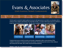 Tablet Screenshot of evans-associates.com